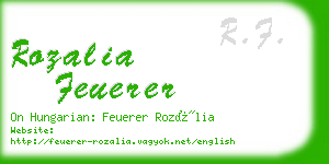 rozalia feuerer business card
